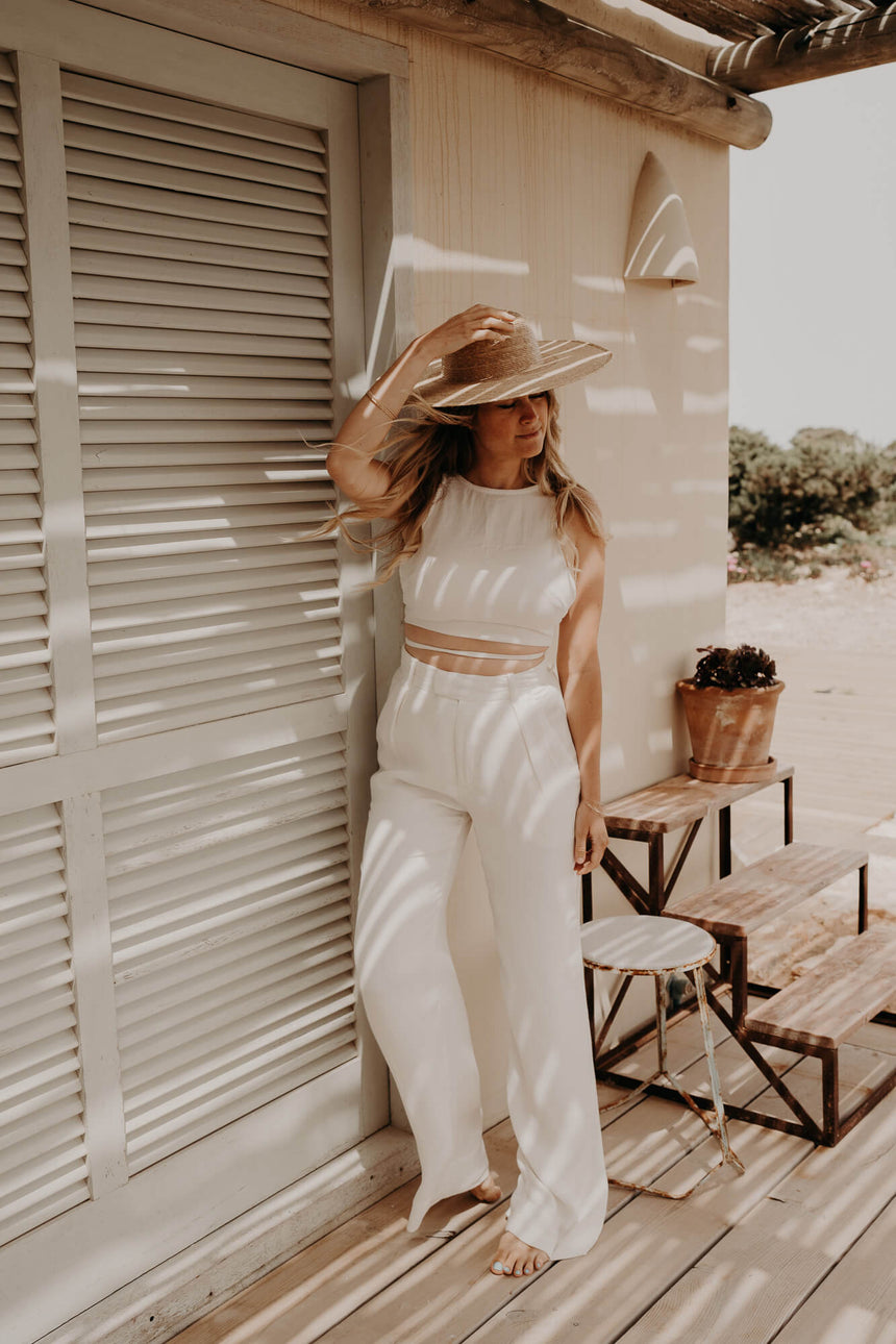 PANTALON FORMENTERA - ÉCRU