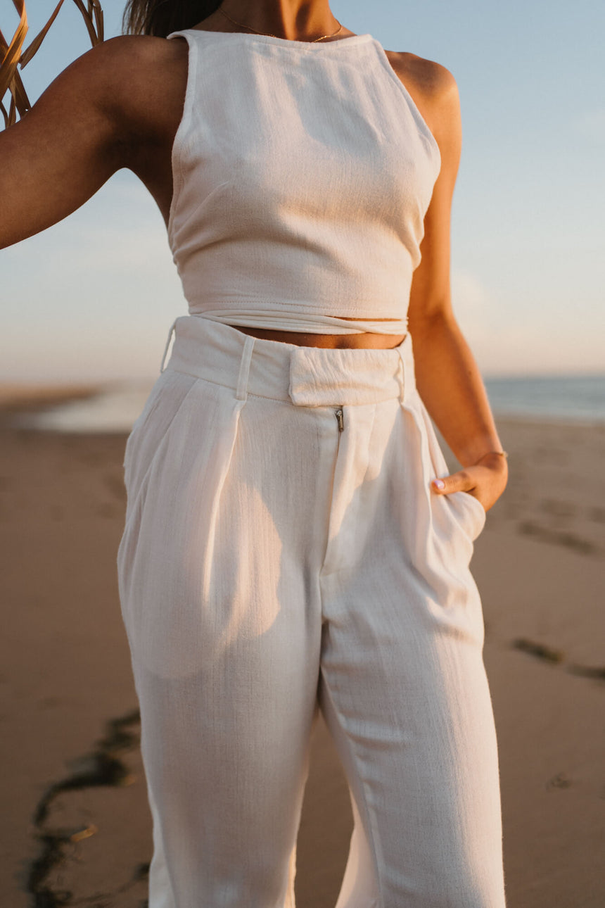 PANTALON FORMENTERA - ÉCRU