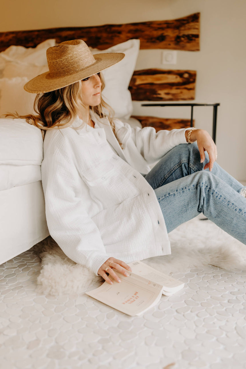 SUR-CHEMISE PENCHAGA BLANCHE